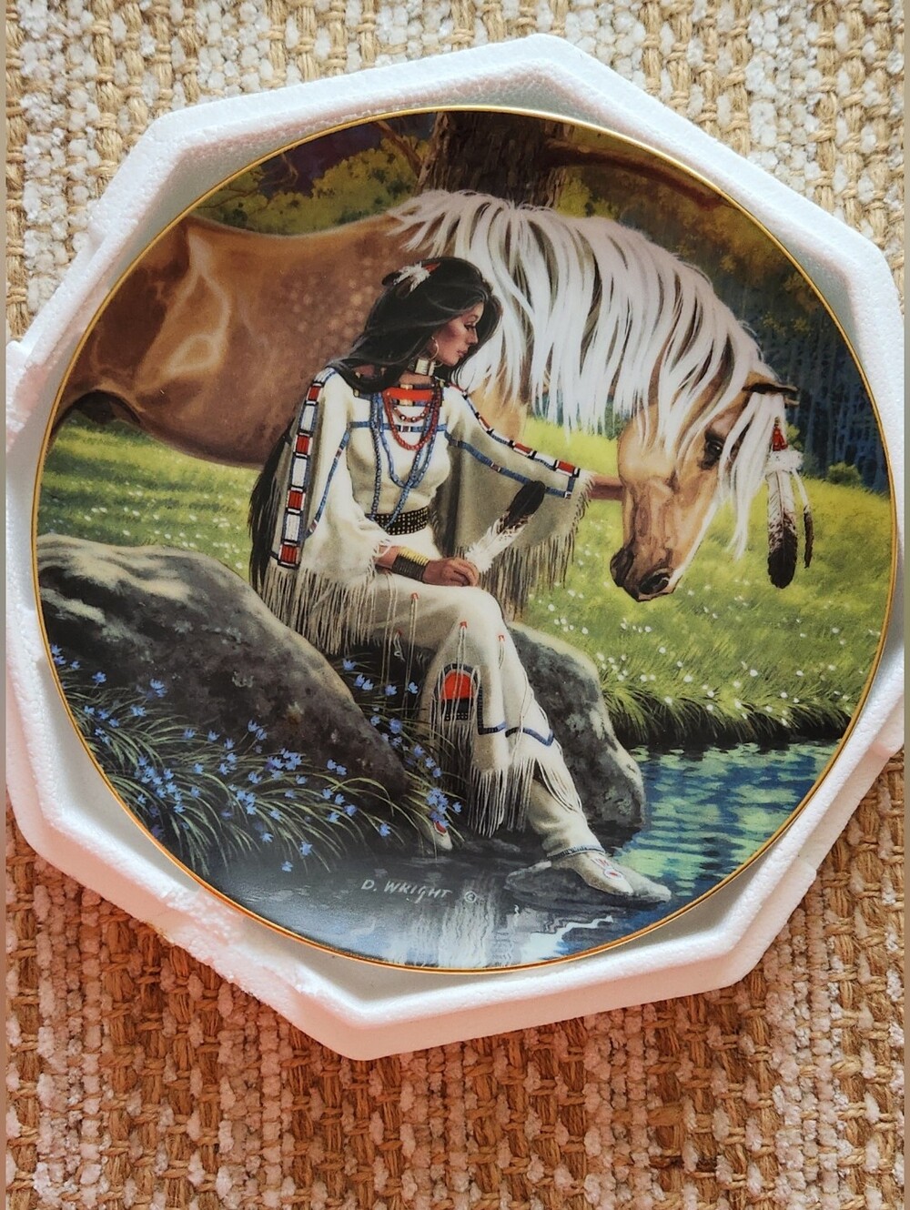 Hamilton Collection Prairie Flower Plate